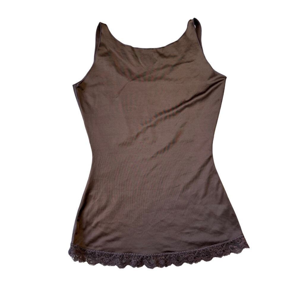 SPANX size medium, dark brown color, shapewear Tank Top